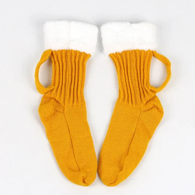 Beer Mug Knit Socks