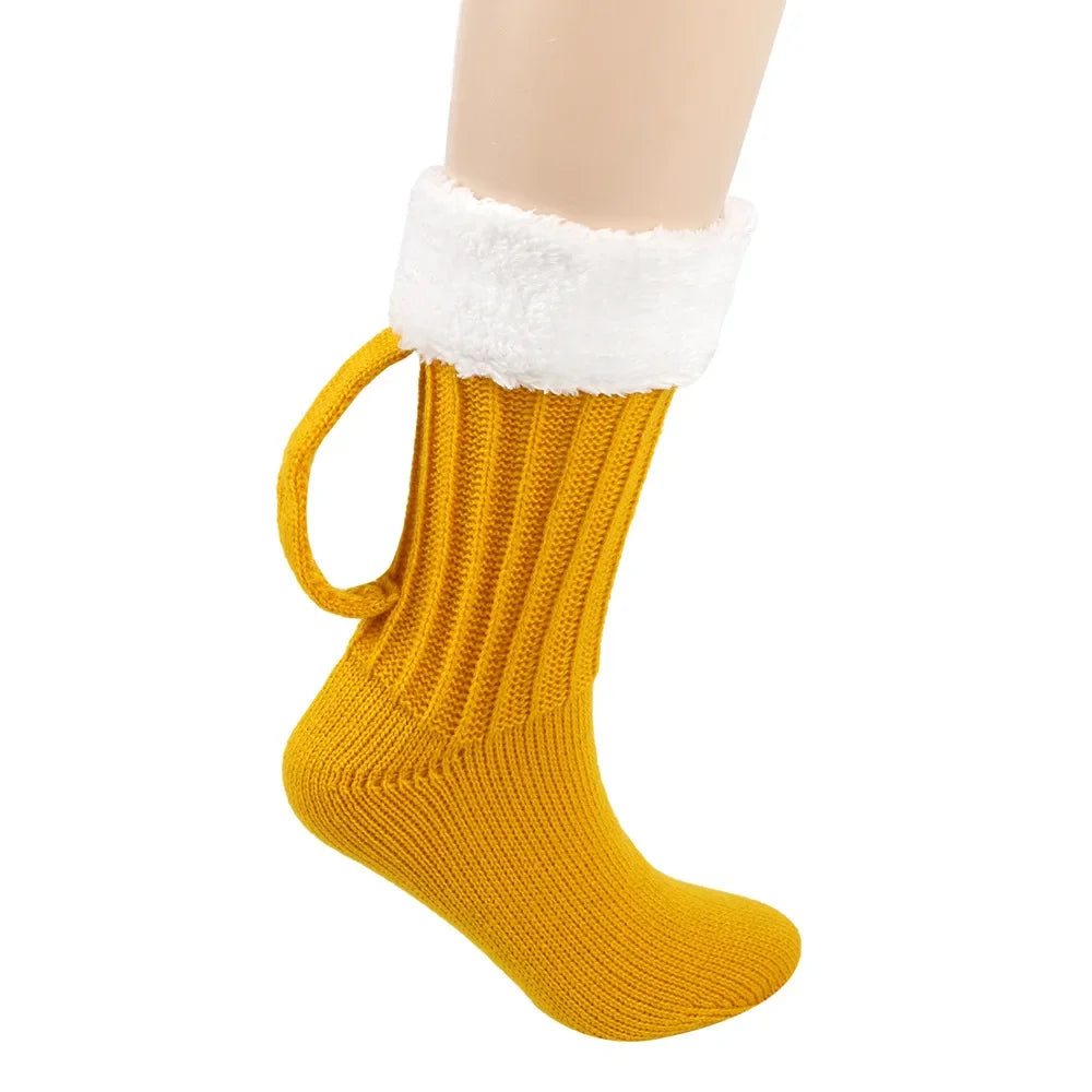 Beer Mug Knit Socks