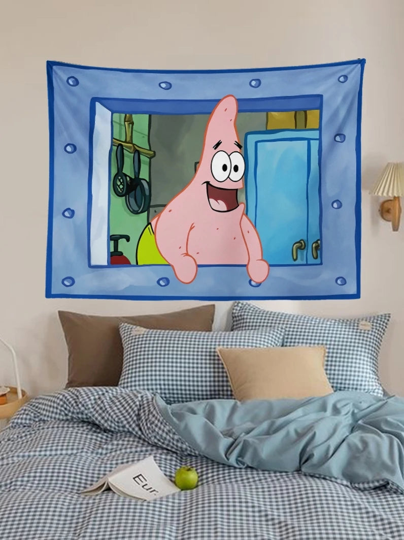 SpongeBob Cartoon Funny Tapestry