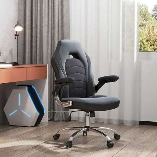 Racing Style Bonded Leather Office Chair