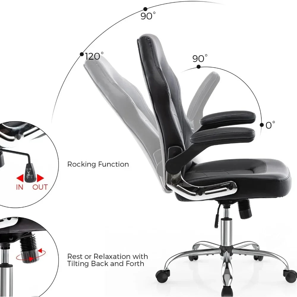 Racing Style Bonded Leather Office Chair