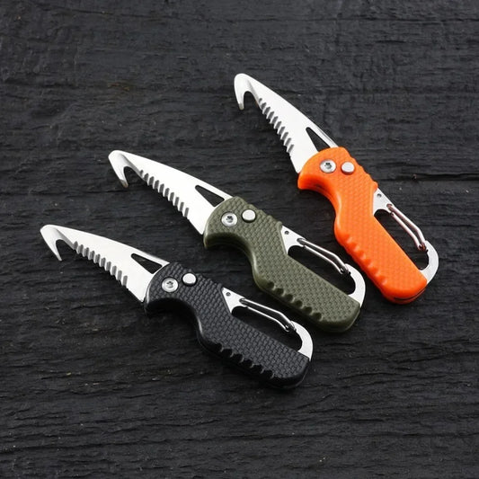 Outdoor Serrated Hook Knife