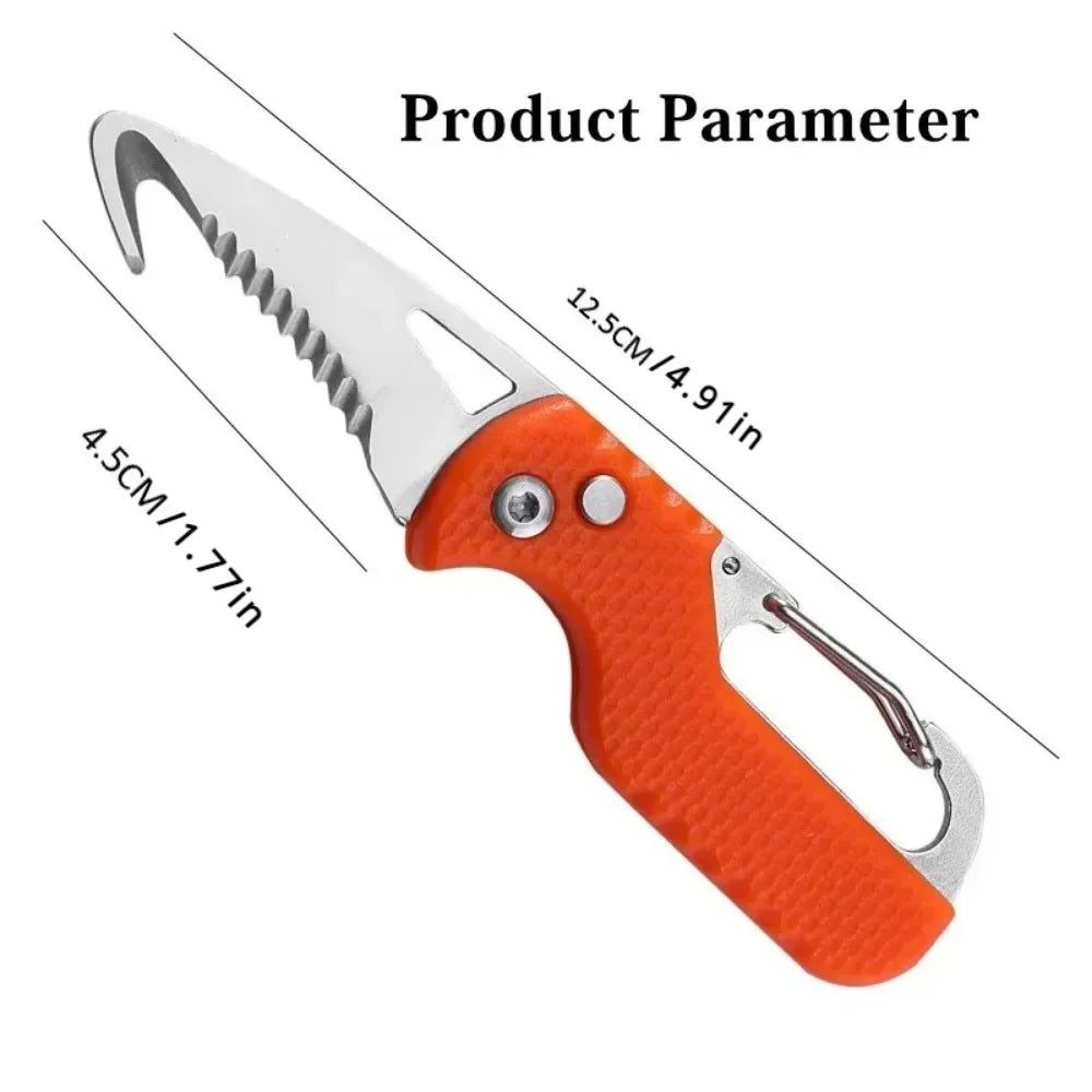 Outdoor Serrated Hook Knife