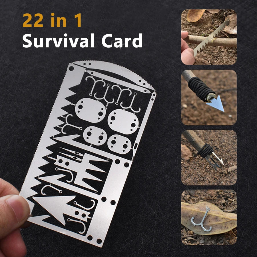 Outdoor Multifunction Survival Card