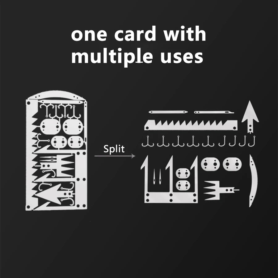 Outdoor Multifunction Survival Card