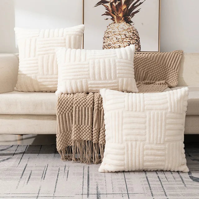 Decorative Plush Cushion Cover