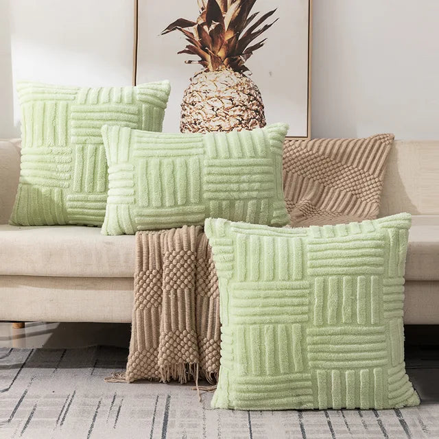 Decorative Plush Cushion Cover