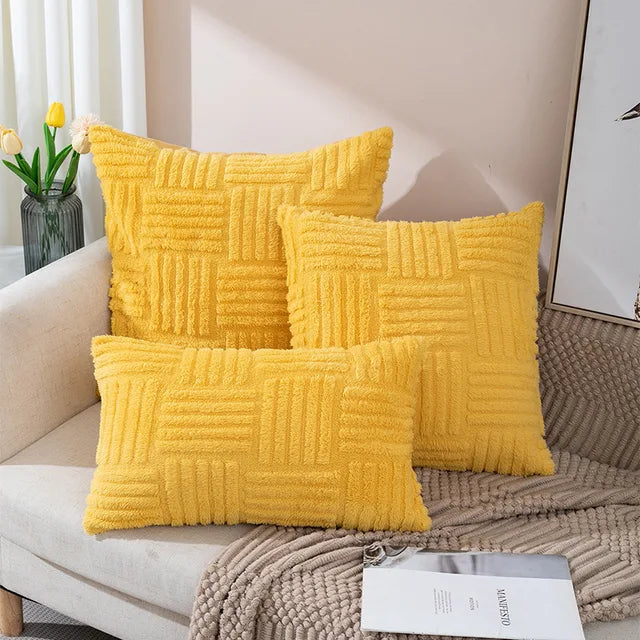 Decorative Plush Cushion Cover