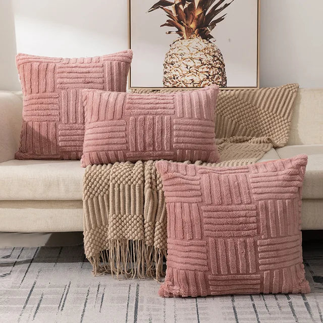 Decorative Plush Cushion Cover