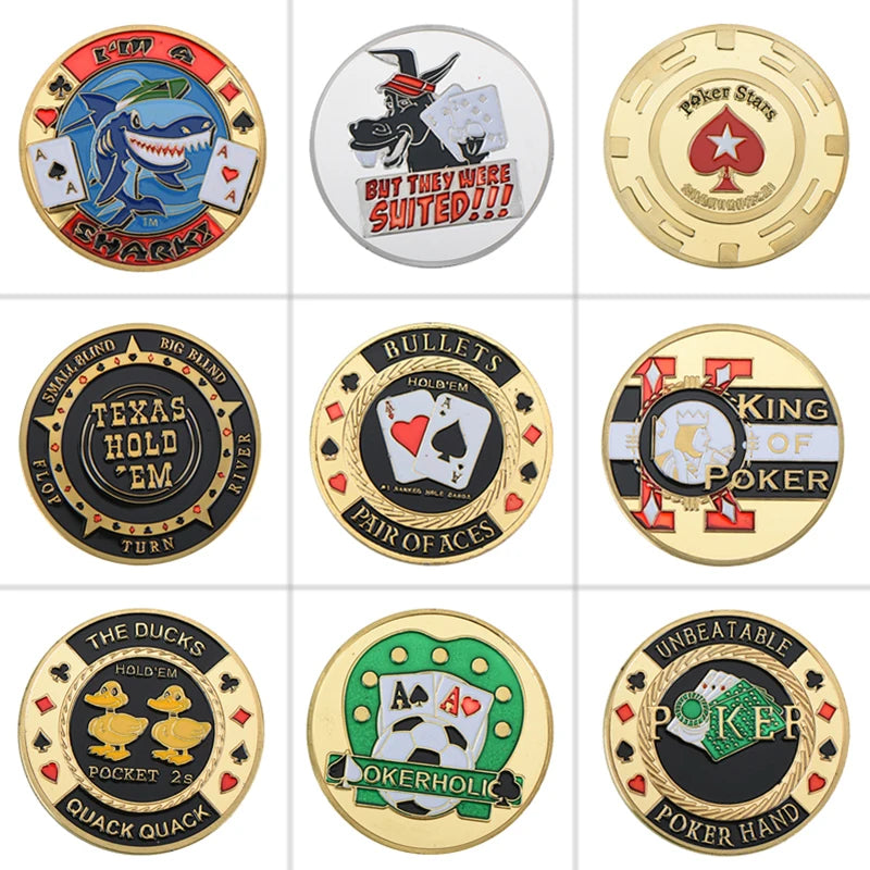 Protector Poker Cards Metal Souvenir Chips