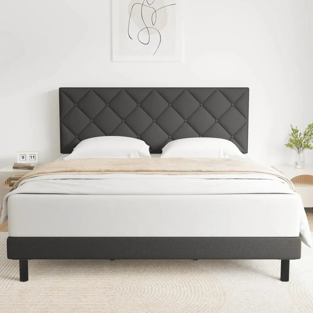 Morten Bed Frame With Fabric Upholstered Head Bord