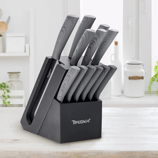 Raintree Ash - 13 Piece Chef Knives & Block Set