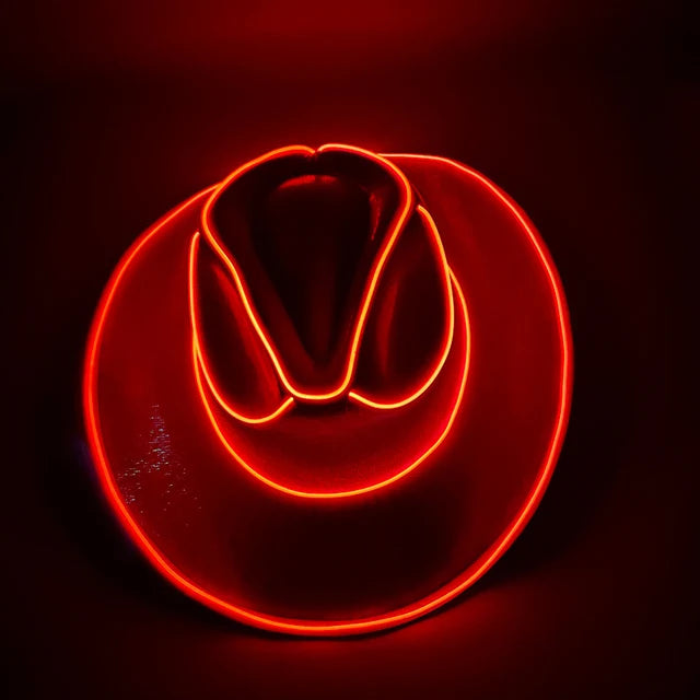 Rave Glowing Light Up Bar Cowboy Hat (LED Luminous)