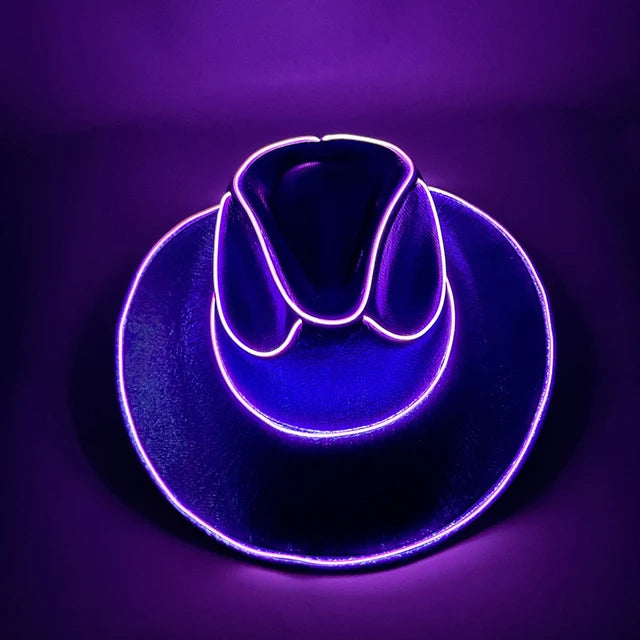 Rave Glowing Light Up Bar Cowboy Hat (LED Luminous)