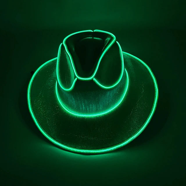 Rave Glowing Light Up Bar Cowboy Hat (LED Luminous)