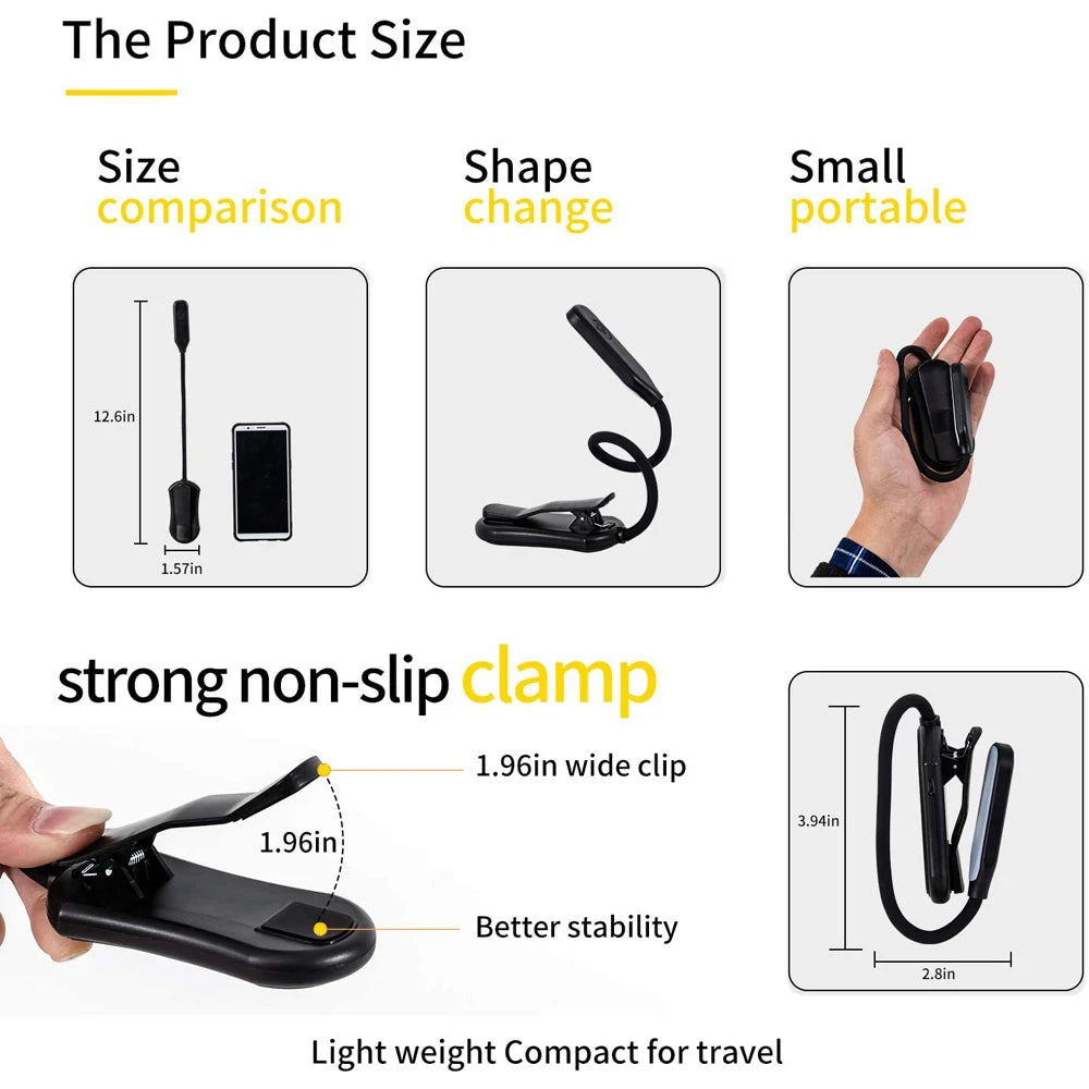 Rechargeable Mini Book Light