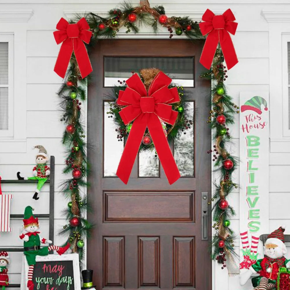 Red Christmas Bows