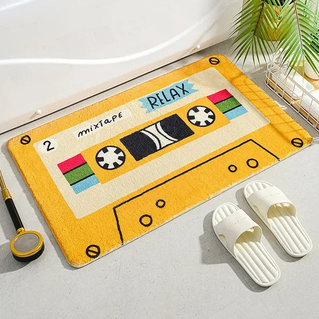 Retro 80s, 90s Element Tape Rug