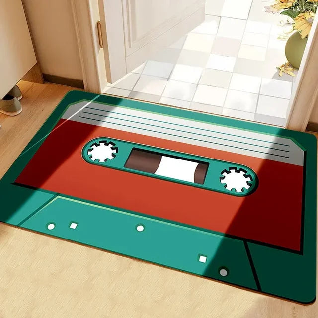 Retro 80s, 90s Element Tape Rug