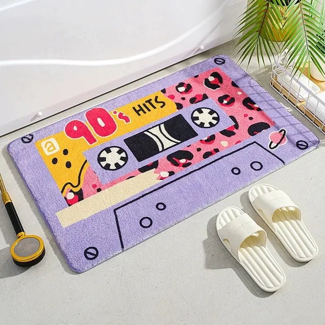 Retro 80s, 90s Element Tape Rug