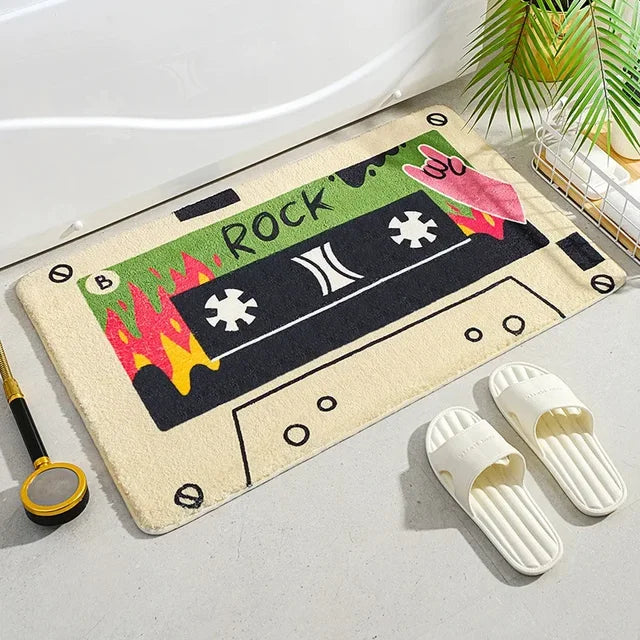 Retro 80s, 90s Element Tape Rug