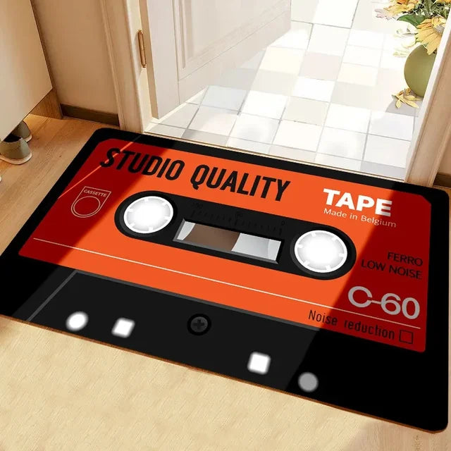 Retro 80s, 90s Element Tape Rug