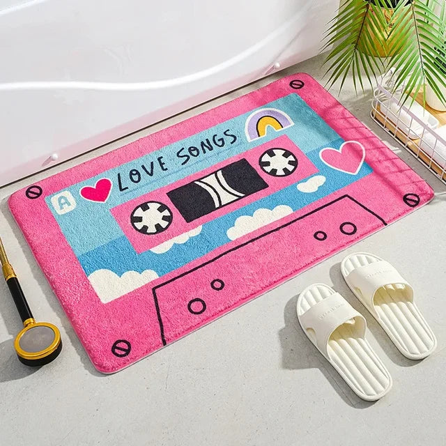 Retro 80s, 90s Element Tape Rug