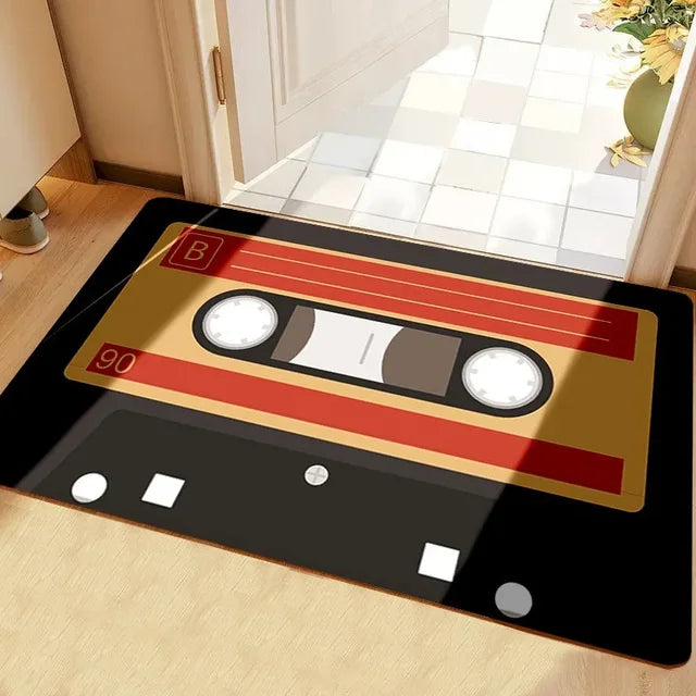 Retro 80s, 90s Element Tape Rug