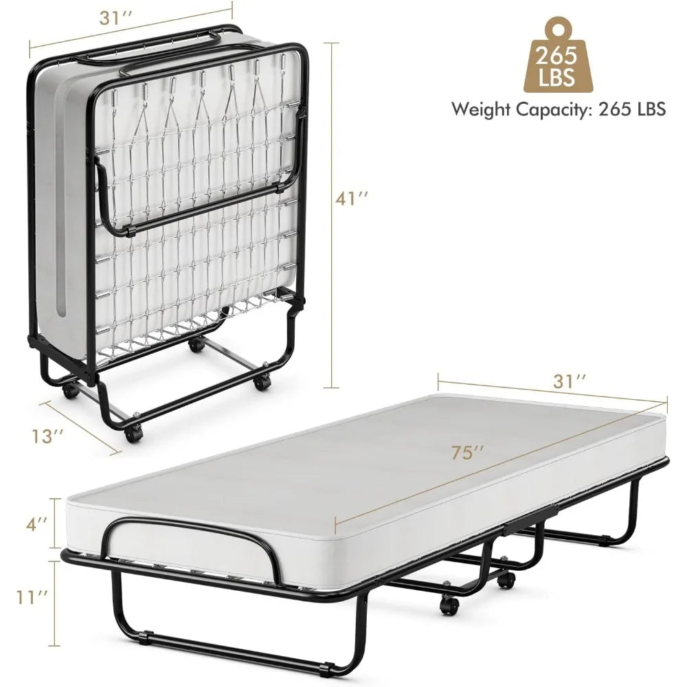 Rollaway Folding Compact Bed