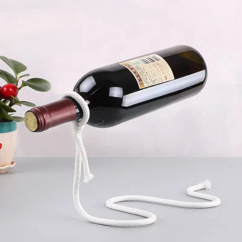 Rope Wine Rack Display