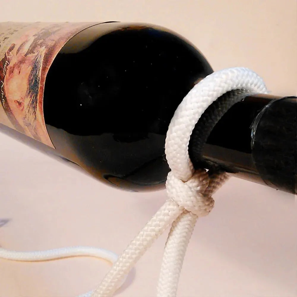 Rope Wine Rack Display