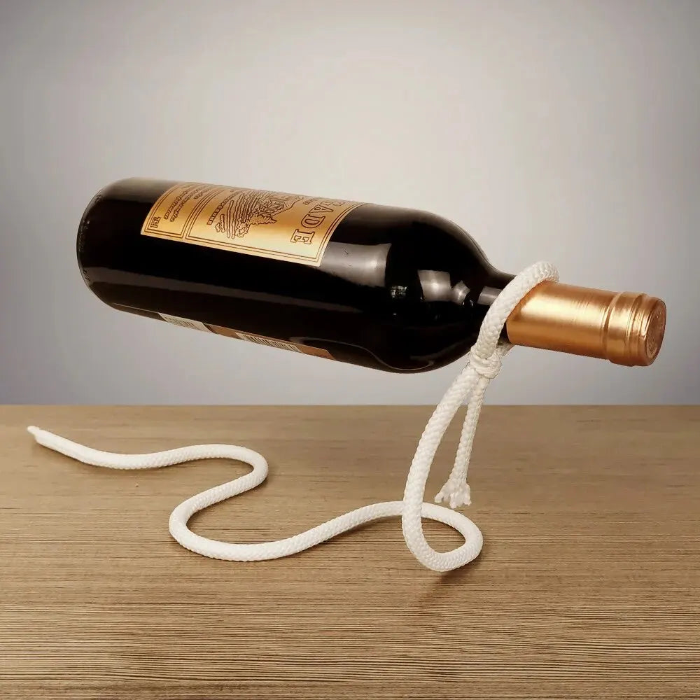 Rope Wine Rack Display