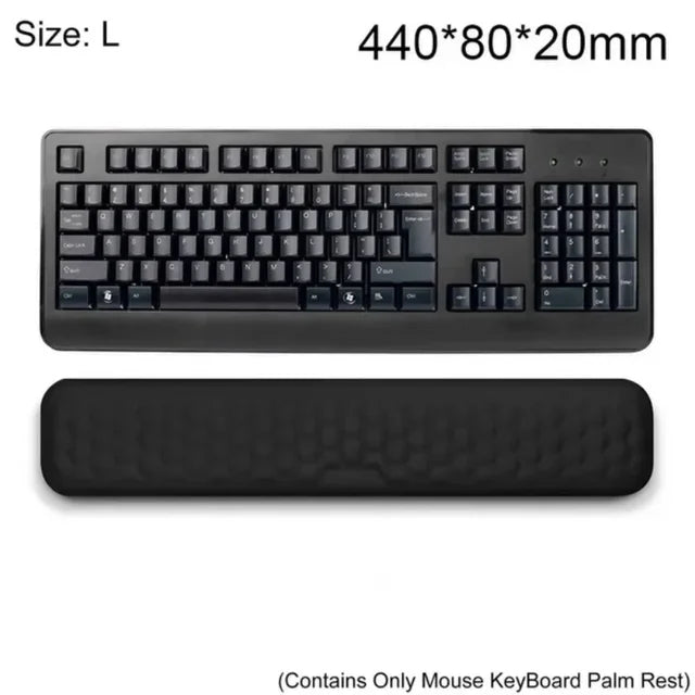 Ergonomic Keyboard & Mouse, Wrist Rest