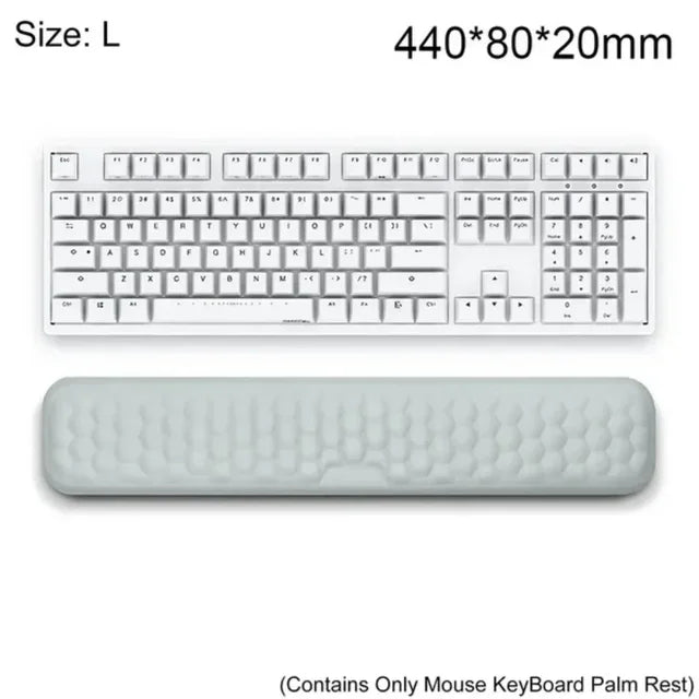 Ergonomic Keyboard & Mouse, Wrist Rest