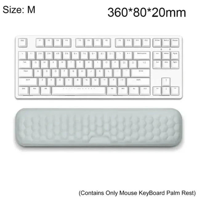 Ergonomic Keyboard & Mouse, Wrist Rest