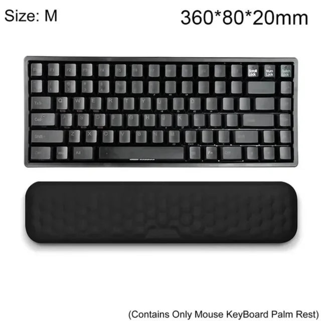 Ergonomic Keyboard & Mouse, Wrist Rest