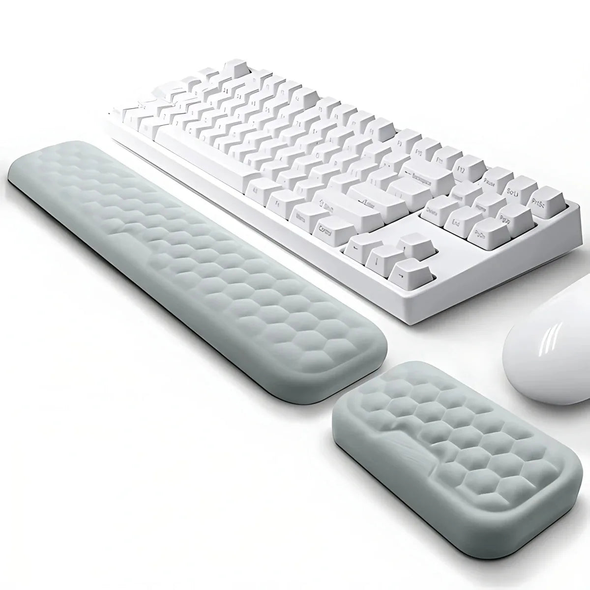 Ergonomic Keyboard & Mouse, Wrist Rest