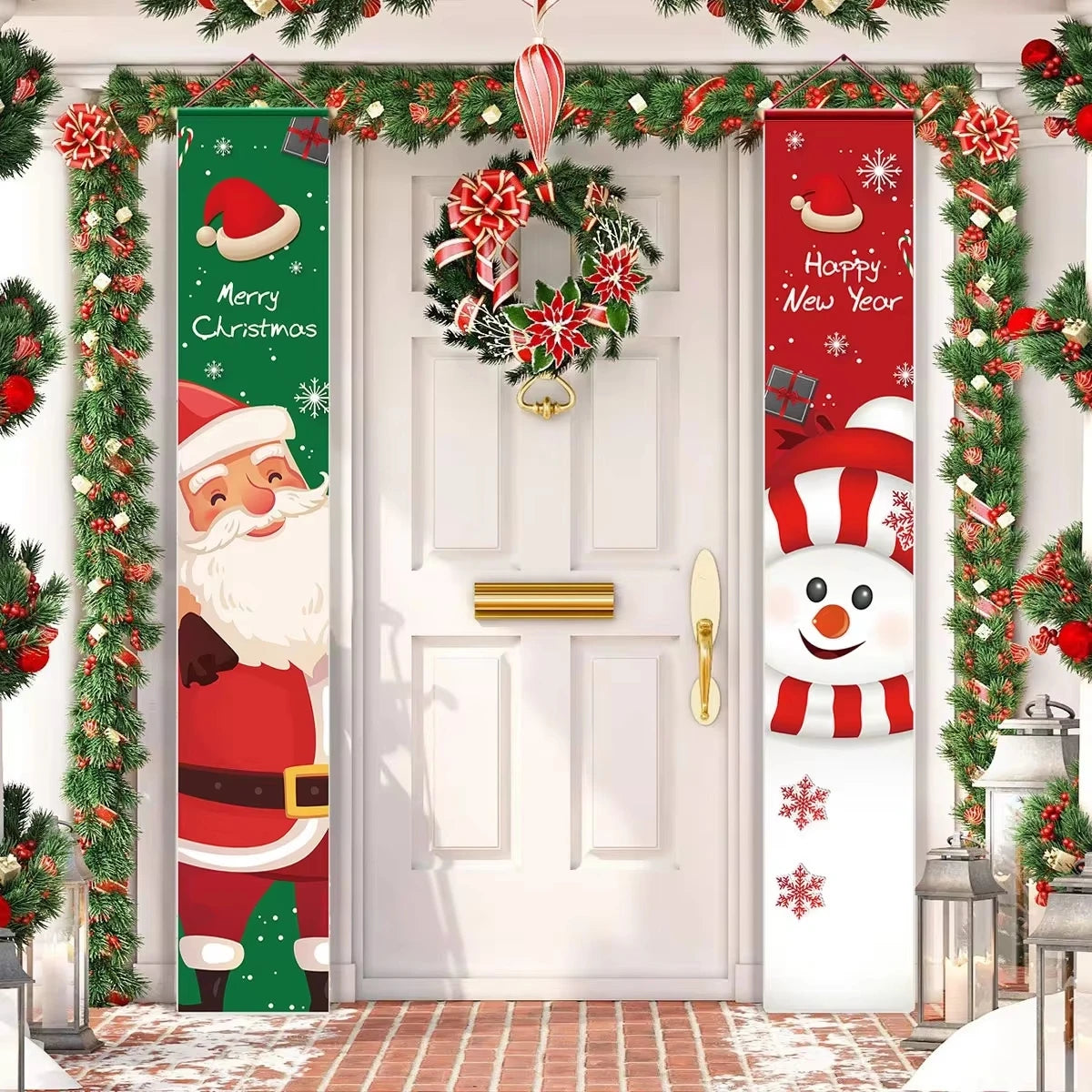 Santa Claus Christmas Door Banner