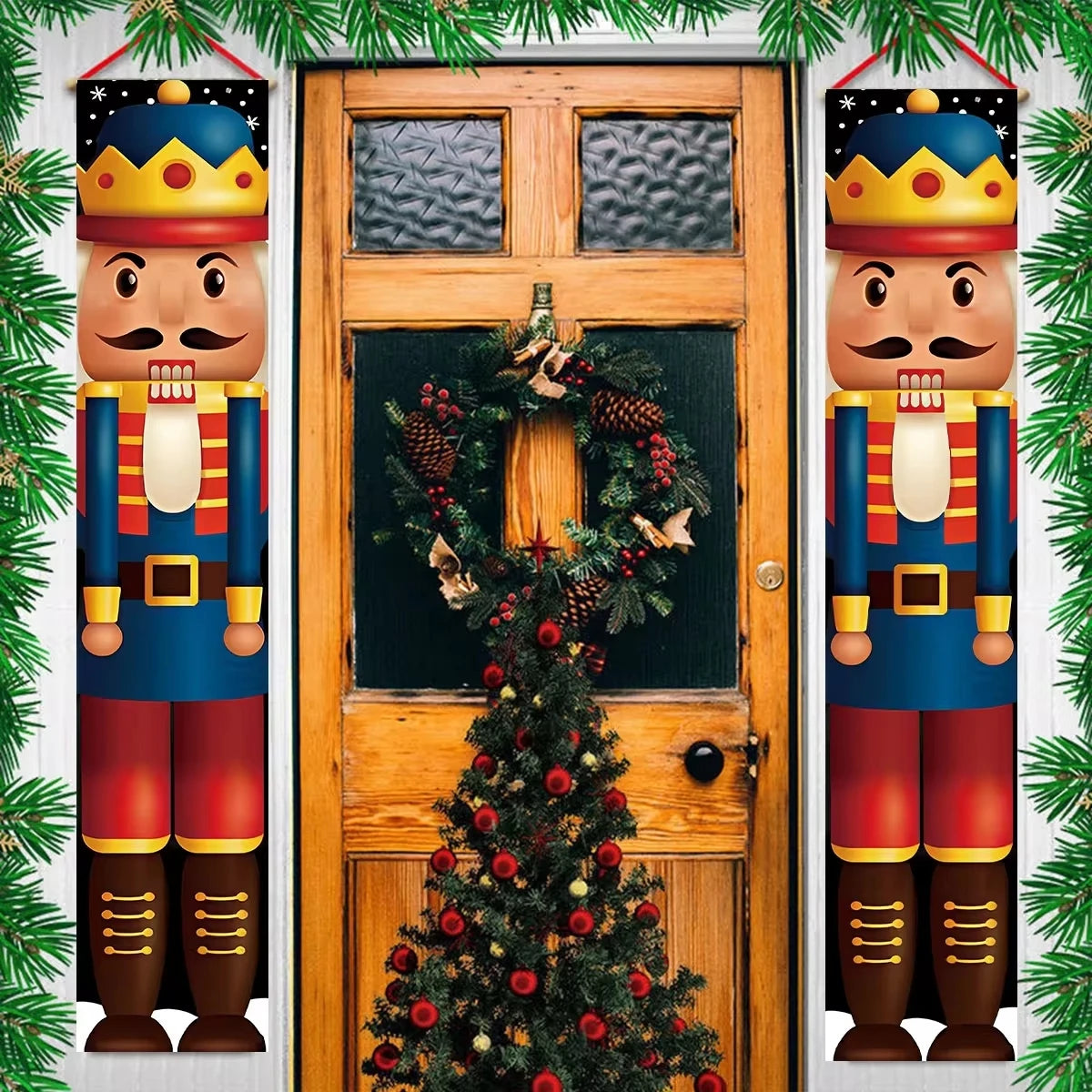 Santa Claus Christmas Door Banner