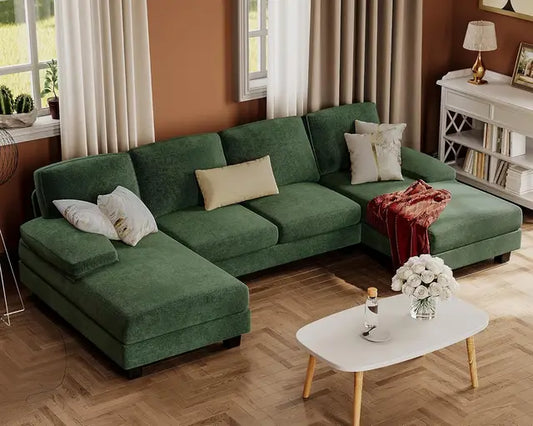 Nordic Style U-Shaped Sectional Sofa