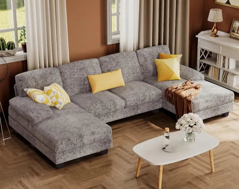 Nordic Style U-Shaped Sectional Sofa