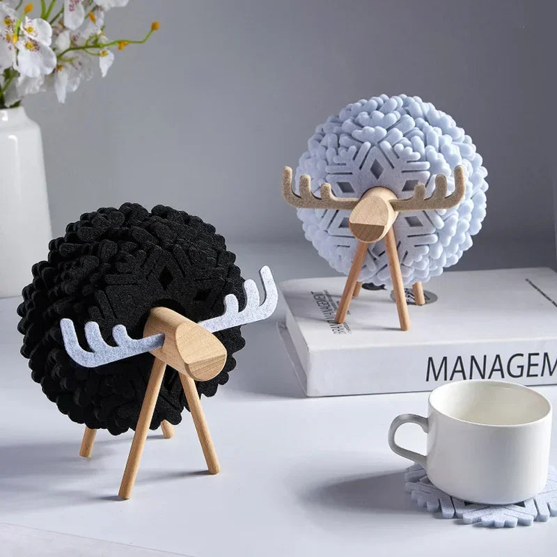 Sheep Shape Anti Slip Coasters