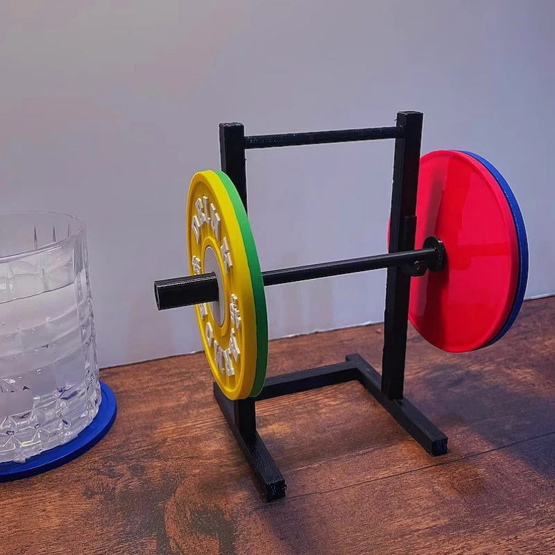 Gym Weight Plate Coaster 4Pcs