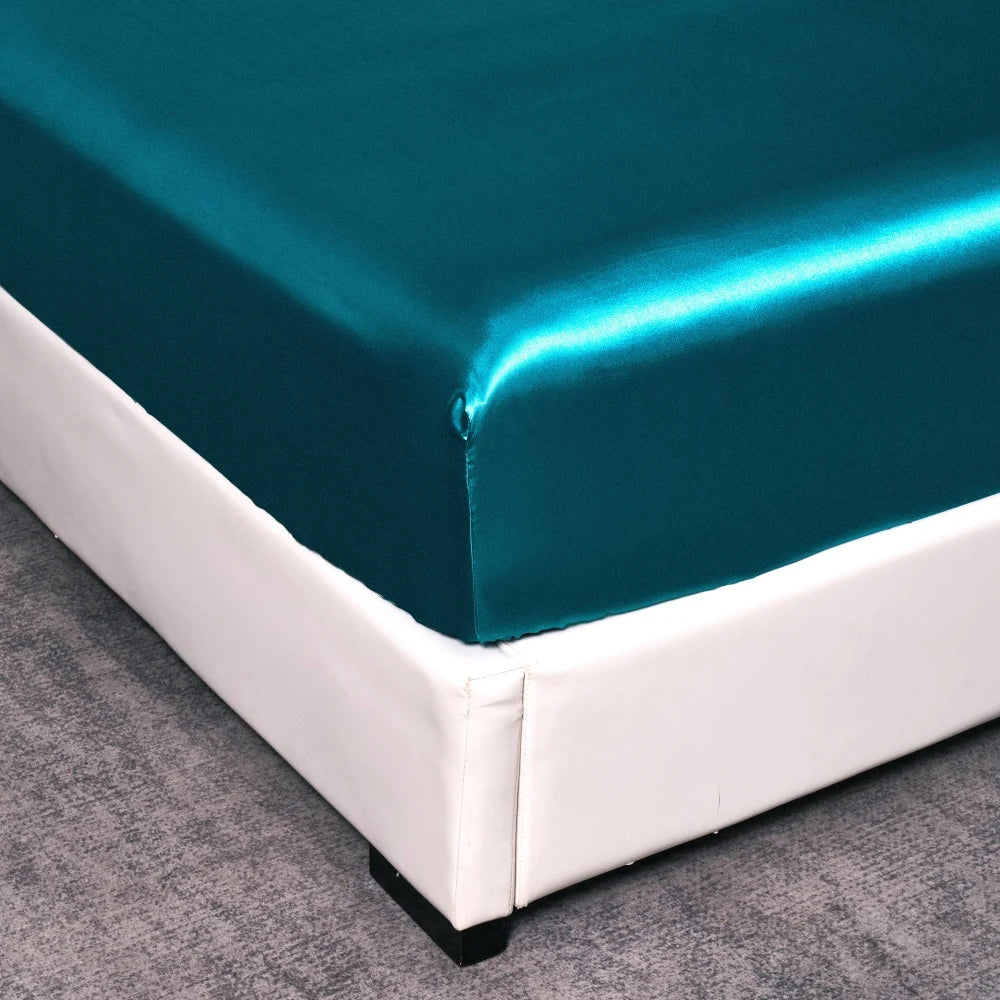 Luxury Anti-slip Silk Fitted Bed Sheets