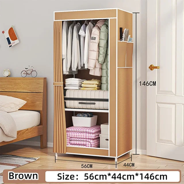 Bedroom Minimalist Wardrobe, Fabric Cloth Closet Organizer