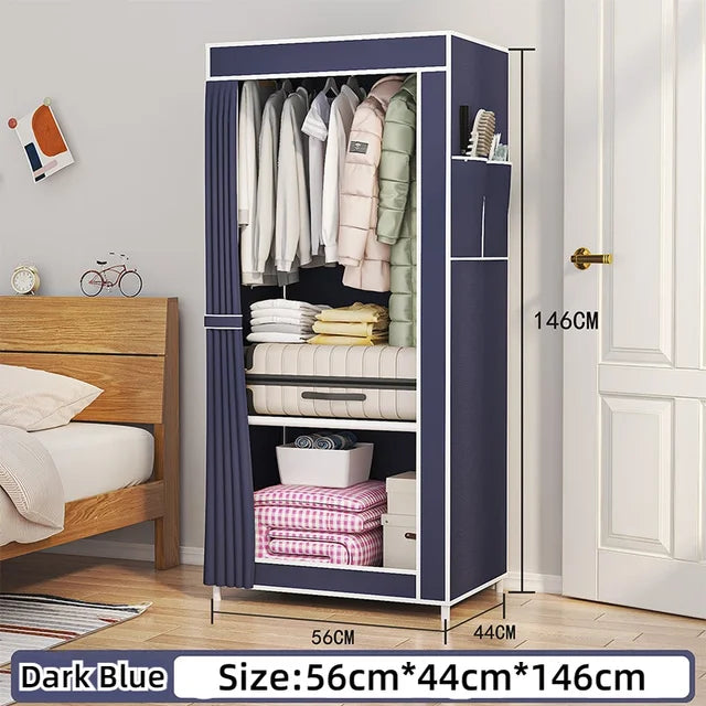 Bedroom Minimalist Wardrobe, Fabric Cloth Closet Organizer