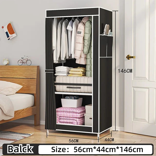 Bedroom Minimalist Wardrobe, Fabric Cloth Closet Organizer