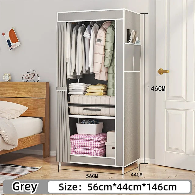 Bedroom Minimalist Wardrobe, Fabric Cloth Closet Organizer