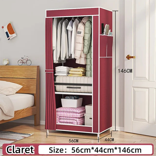 Bedroom Minimalist Wardrobe, Fabric Cloth Closet Organizer