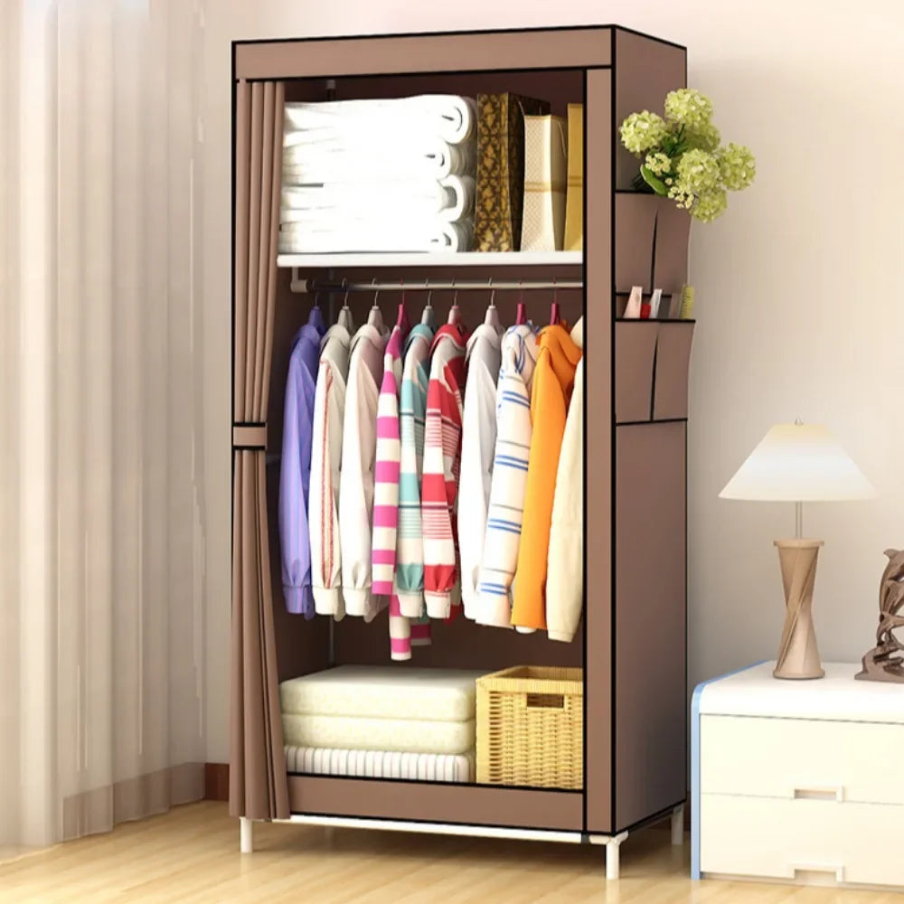 Bedroom Minimalist Wardrobe, Fabric Cloth Closet Organizer